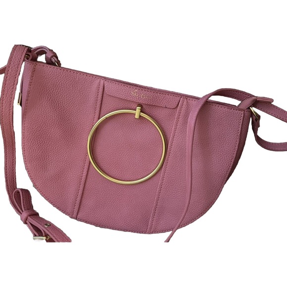 Crescent Crossbody Purse - Rose Pink Foley And Corrina - Picture 4 of 4